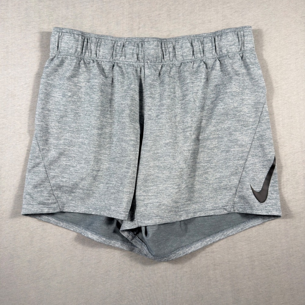 Nike Dri-FIT Womens Gray Heathered Running Training Shorts Small